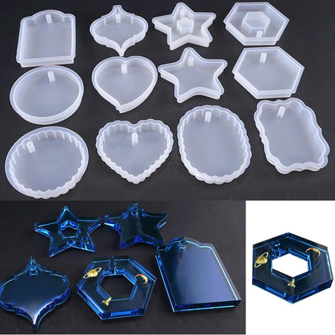 New Transparent Silicone Mould Dried Flower Resin Decorative Craft DIY Pendant Mold epoxy resin molds for jewelry