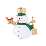 New Year Fashion Christmas Boots Brooch Santa Claus Shoes Carriage Rhinestone Brooch Jewelry for Christmas Color Stone Brooch
