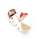 New Year Fashion Christmas Boots Brooch Santa Claus Shoes Carriage Rhinestone Brooch Jewelry for Christmas Color Stone Brooch
