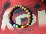 OAIITE  7 Chakra Round Beads Natural Stone Bracelet  For Women Men Healing Balance Therapy Yoga Jewelry Chakra Prayer Adjustable