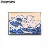 P3797 Dongmanli Fashion Van Gogh Enamel Pin Collection Art Oil Painting Brooches for Women Lapel Pins Badge Collar Jewelry