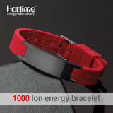 Power Energy Wristbands Balance Ion Magnetic Therapy Fashion Silicone Bands Bracelets Therapy Body Keep Your Healty Healing Pain