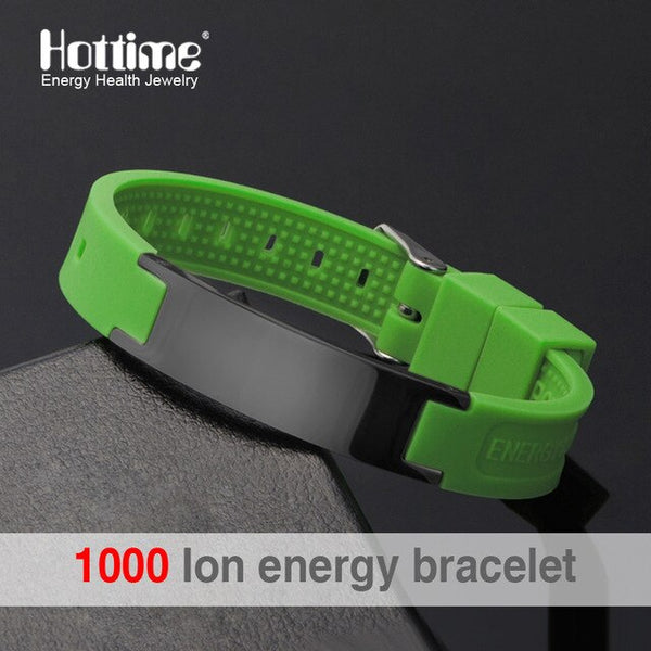 Power Energy Wristbands Balance Ion Magnetic Therapy Fashion Silicone Bands Bracelets Therapy Body Keep Your Healty Healing Pain