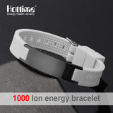 Power Energy Wristbands Balance Ion Magnetic Therapy Fashion Silicone Bands Bracelets Therapy Body Keep Your Healty Healing Pain