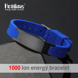 Power Energy Wristbands Balance Ion Magnetic Therapy Fashion Silicone Bands Bracelets Therapy Body Keep Your Healty Healing Pain