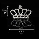 Princess Crown for Girls Show Bridal Crown Tiara Diadem Silver Crystal Floral Wedding Bridal Hair Accessories Head Jewelry