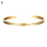 Rose Gold Custom Laser Engraved Positive Inspirational Quote Bangles Cuff Mantra Bracelets Anniversary Gifts for women SL-009