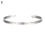 Rose Gold Custom Laser Engraved Positive Inspirational Quote Bangles Cuff Mantra Bracelets Anniversary Gifts for women SL-009