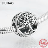 Round shape 925 Sterling Silver family is where love grows DIY fine beads Fit Original Pandora Charm Bracelet Jewelry making