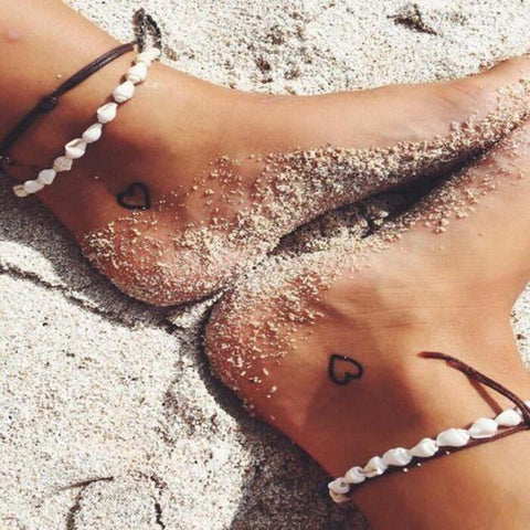 RscvonM Anklets for Women shell Foot Jewelry Summer Beach Barefoot Bracelet ankle on leg Female Ankle strap Bohemian Accessories