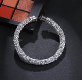 Crystal Cuff Bracelet Brand Open Bangles