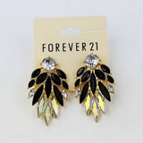 SHUANGR Brand crystal earrings Gold Color Pink Green Black Dangles Earrings women Blue CZ Zircon brincos boucle d'oreille