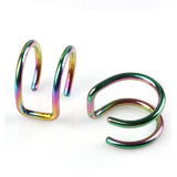 SHUANGR Vintage Leaf Clip On Earrings No Pierced Ear Cuff Pendientes De Clip Women Earrings Ear Jacket Wrap Earcuff Brincos