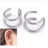 SHUANGR Vintage Leaf Clip On Earrings No Pierced Ear Cuff Pendientes De Clip Women Earrings Ear Jacket Wrap Earcuff Brincos