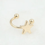 SHUANGR Vintage Leaf Clip On Earrings No Pierced Ear Cuff Pendientes De Clip Women Earrings Ear Jacket Wrap Earcuff Brincos