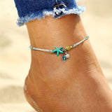 Sea Turtle Starfish Beach Shell leg Anklet ankle anklets Bracelet For Women boho barefoot sandals Bracelets fashion jewelry