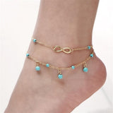 Sea Turtle Starfish Beach Shell leg Anklet ankle anklets Bracelet For Women boho barefoot sandals Bracelets fashion jewelry