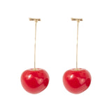 Shiny Side New Fashion Brand Jewelry Cute Cherry Stud Earrings for Women Gift Simple Style Statement Earrings Free Shipping