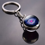 Double Side Glass Ball Key Chain