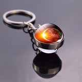 Double Side Glass Ball Key Chain