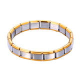 Stainless Steel Bracelet Minimalism Link Chain Style Cool Unisex Casual Bracelet Charm Couple Jewelry Personality Cuff Bangle