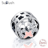 Suplush Bead Charm with Authentic 100% 925 Sterling Silver Fit Pandora Original Charms Bracelet Women DIY Jewelry Macking Gift