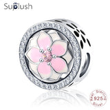 Suplush Bead Charm with Authentic 100% 925 Sterling Silver Fit Pandora Original Charms Bracelet Women DIY Jewelry Macking Gift