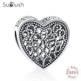 Suplush Bead Charm with Authentic 100% 925 Sterling Silver Fit Pandora Original Charms Bracelet Women DIY Jewelry Macking Gift