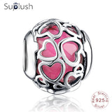 Suplush Bead Charm with Authentic 100% 925 Sterling Silver Fit Pandora Original Charms Bracelet Women DIY Jewelry Macking Gift