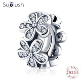 Suplush Bead Charm with Authentic 100% 925 Sterling Silver Fit Pandora Original Charms Bracelet Women DIY Jewelry Macking Gift