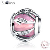 Suplush Bead Charm with Authentic 100% 925 Sterling Silver Fit Pandora Original Charms Bracelet Women DIY Jewelry Macking Gift