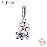 Suplush Bead Charm with Authentic 100% 925 Sterling Silver Fit Pandora Original Charms Bracelet Women DIY Jewelry Macking Gift