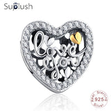 Suplush Bead Charm with Authentic 100% 925 Sterling Silver Fit Pandora Original Charms Bracelet Women DIY Jewelry Macking Gift