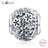 Suplush Bead Charm with Authentic 100% 925 Sterling Silver Fit Pandora Original Charms Bracelet Women DIY Jewelry Macking Gift