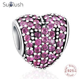 Suplush Bead Charm with Authentic 100% 925 Sterling Silver Fit Pandora Original Charms Bracelet Women DIY Jewelry Macking Gift