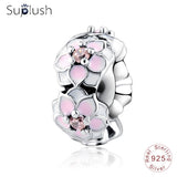 Suplush Bead Charm with Authentic 100% 925 Sterling Silver Fit Pandora Original Charms Bracelet Women DIY Jewelry Macking Gift