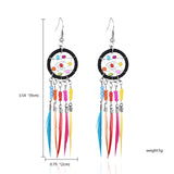 Tassel Dangle Long Earrings For Women Owl Leaf feather earrings Brincos Bijoux Jewelry Wedding Earrings Bride Jewelry