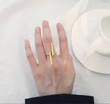 Timlee R001  Free shipping  New Creative Simple Geometry Opening Finger Rings,Personality Jewelry Wholesale