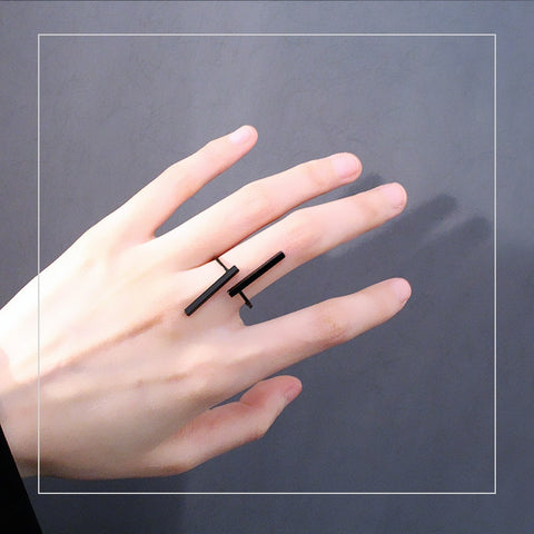 Timlee R001  Free shipping  New Creative Simple Geometry Opening Finger Rings,Personality Jewelry Wholesale