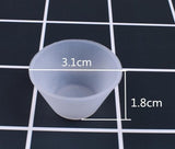 Transparent 1X100ML Silicone measuring cup Split cup Resin Silicone Mould handmade DIY Jewelry Making tool epoxy resin cup
