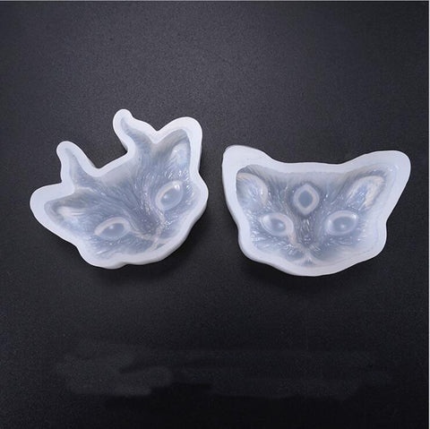 Transparent Silicone Mould Dried Flower Resin Decorative Craft DIY Devil cat Mold  epoxy resin molds for jewelry