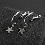 Trendy Simple Design Geometric Earrings Women Rhinestone Acrylic Metal Drop Earrings Square Round Hand Star Earrings Pendientes