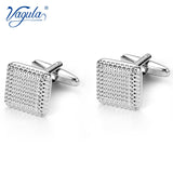 VAGULA Bonito Gemelos Classic Silver-color Copper Men's Cufflink Luxury gift Party Wedding Suit Shirt  Cuff links 10170