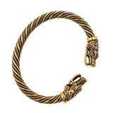 Vintage Gold Silver Teen Wolf Bangles Indian Jewelry Viking Bracelet Men Wristband Cuff Bracelets For Women Fashion Accessories