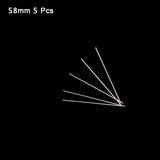 WLYeeS 5Pcs Central Opening Curved Beading Needles Stainless Steel Tools Pins for bead Threading String Cord Easy Jewelry Making