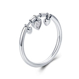 WOSTU Hot Sale 925  Sterling Silver Rings For Women European Original Wedding Fashion Brand Ring Jewelry Gift