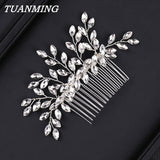 Wedding Rhinestone Hair Comb Bride Head Ornaments Wedding Hair Combs Hair Accessories Bridal Rhinestone Women's Jewelry