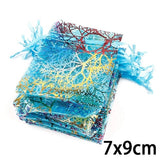 Wholesale 10/20/50Pcs 4 Sizes Drawstring Organza Bags White&Colorful Jewelry Packaging Bags Wedding Gift Bags Jewelry Pouches