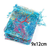 Wholesale 10/20/50Pcs 4 Sizes Drawstring Organza Bags White&Colorful Jewelry Packaging Bags Wedding Gift Bags Jewelry Pouches
