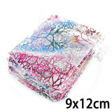 Wholesale 10/20/50Pcs 4 Sizes Drawstring Organza Bags White&Colorful Jewelry Packaging Bags Wedding Gift Bags Jewelry Pouches